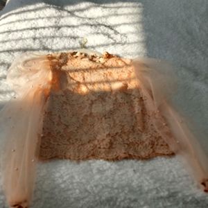 Peach Lace Girl top